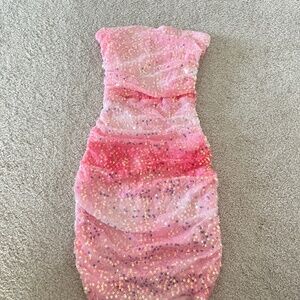 xs brand new pink strapless dress from windsor